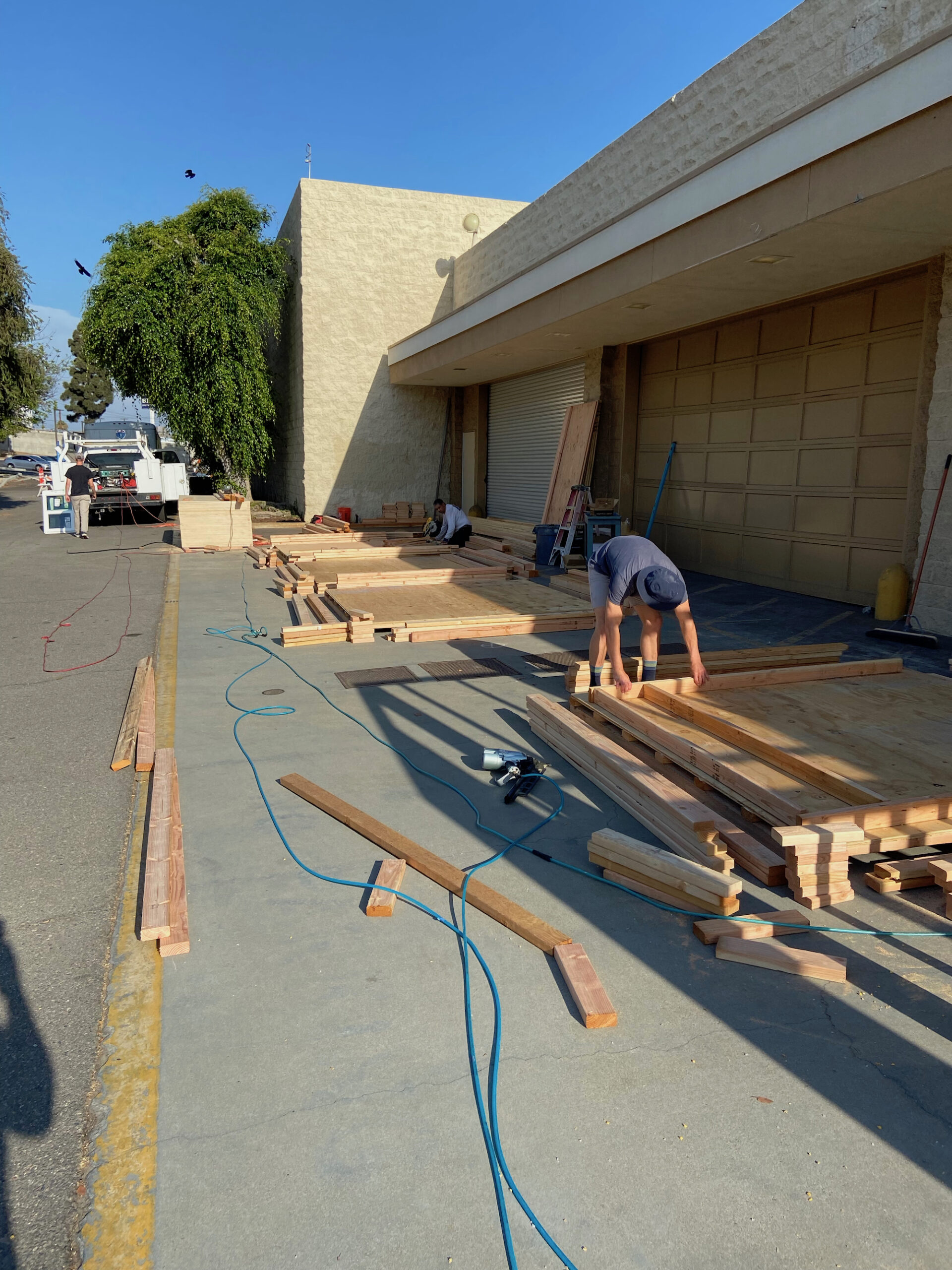 Kiosk Framing - J. Carr Contracting