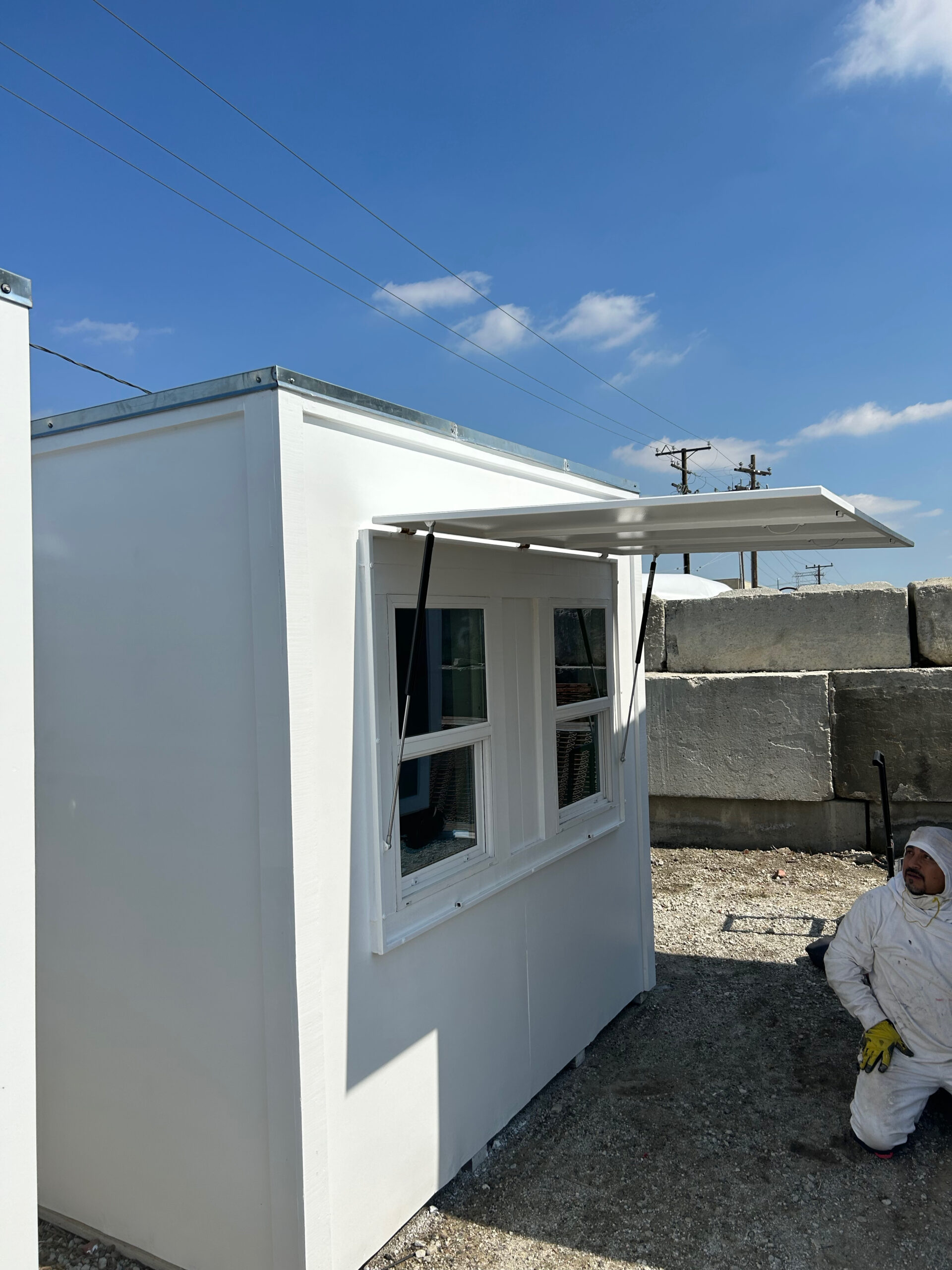 Kiosk Open Shutters - J. Carr Contracting
